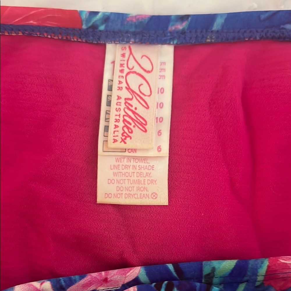 2Chillies Tropical Floral Bikini - Blue and Pink - Picture 8 of 10